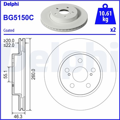 DELPHI BG5150C EAN: 5012759582121.
