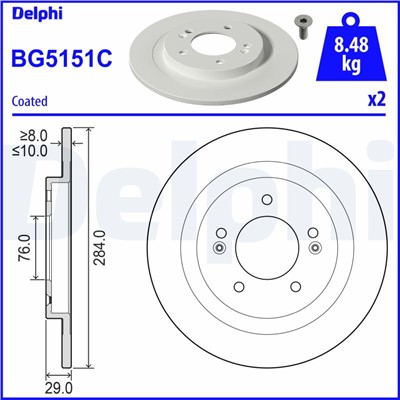 DELPHI BG5151C EAN: 5012759582138.