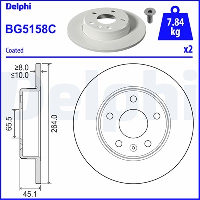 DELPHI BG5158C EAN: 5012759582718.