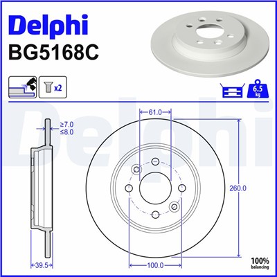 DELPHI BG5168C EAN: 5012759595473.