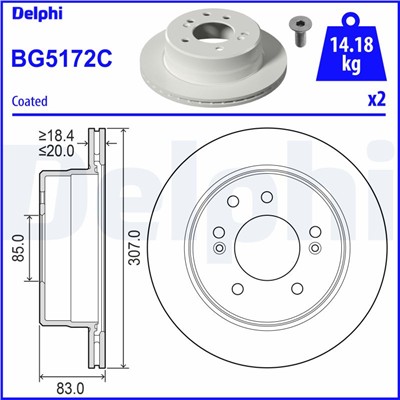 DELPHI BG5172C EAN: 5012759596623.