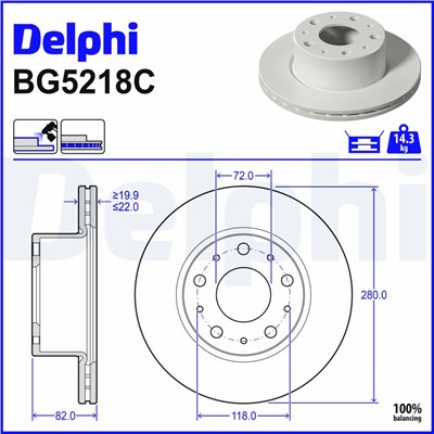 DELPHI BG5218C EAN: 5012759725795.