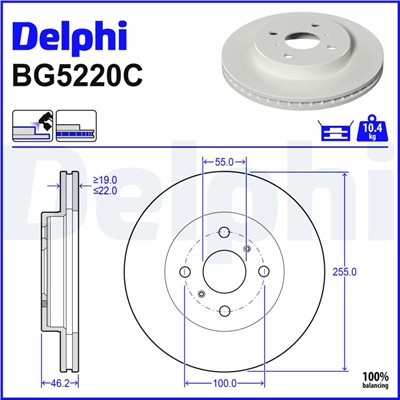DELPHI BG5220C EAN: 5012759602904.