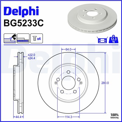 DELPHI BG5233C EAN: 5012759642313.