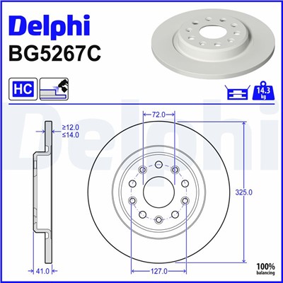 DELPHI BG5267C EAN: 5012759628423.