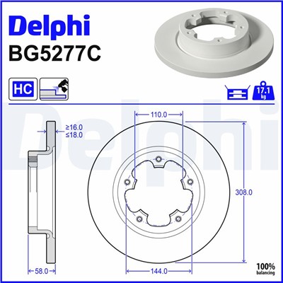 DELPHI BG5277C EAN: 5012759628553.