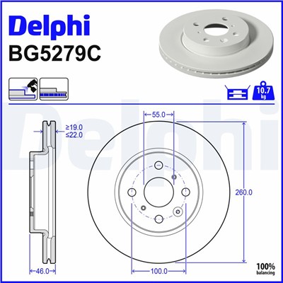 DELPHI BG5279C EAN: 5012759628461.