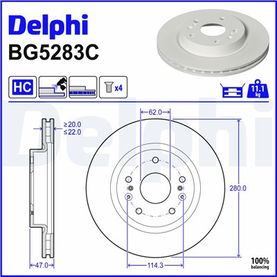 DELPHI BG5283C EAN: 5012759634349.