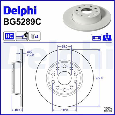 DELPHI BG5289C EAN: 5012759640845.