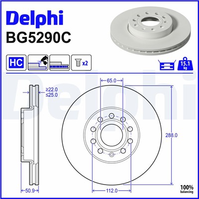 DELPHI BG5290C EAN: 5012759640852.