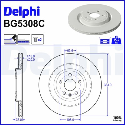 DELPHI BG5308C EAN: 5012759641019.