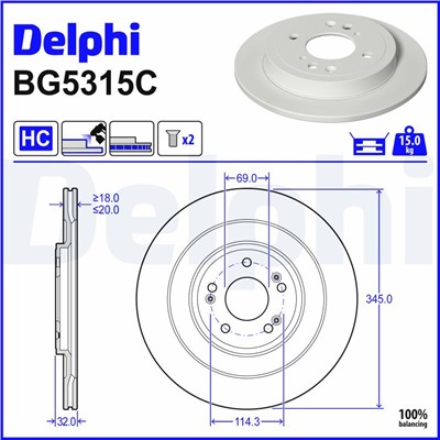 DELPHI BG5315C EAN: 5012759642290.