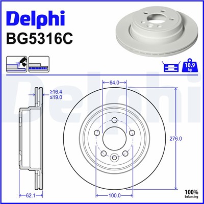 DELPHI BG5316C EAN: 5012759642320.