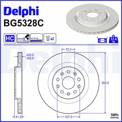 DELPHI BG5328C EAN: 5012759699003.