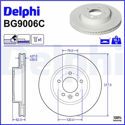 DELPHI BG9006C EAN: 5012759529751.