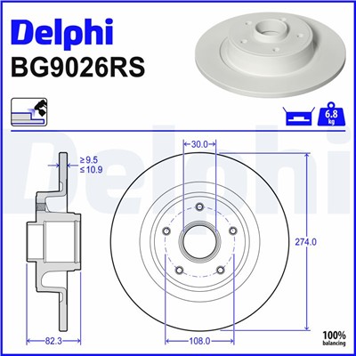 DELPHI BG9026RS EAN: 5012759396285.