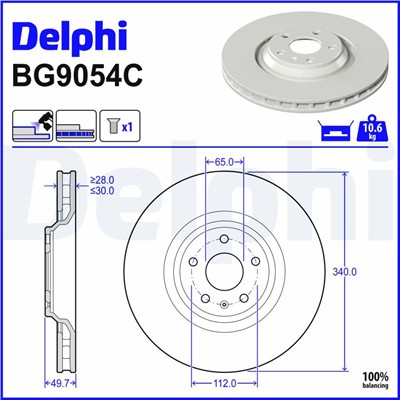 DELPHI BG9054C EAN: 5012759714782.