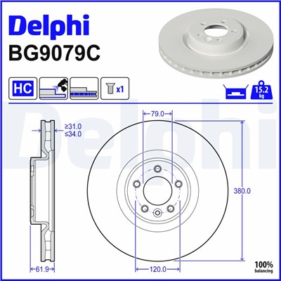 DELPHI BG9079C EAN: 5012759531150.