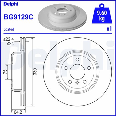 DELPHI BG9129C EAN: 5012759535981.