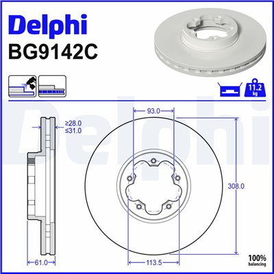 DELPHI BG9142C EAN: 5012759535905.