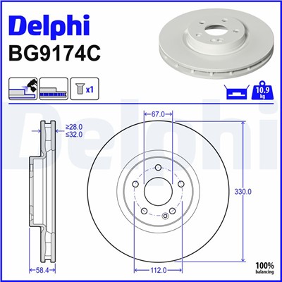DELPHI BG9174C EAN: 5012759975961.
