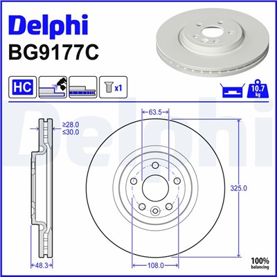 DELPHI BG9177C EAN: 5012759976425.