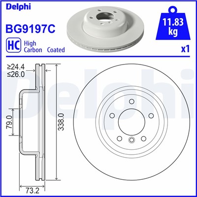 DELPHI BG9197C EAN: 5012759989371.