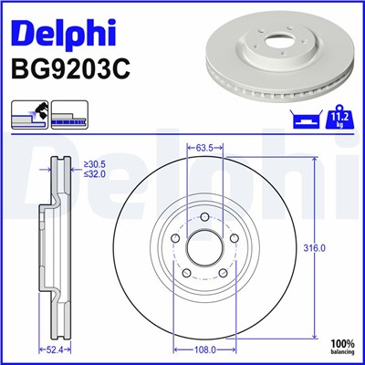 DELPHI BG9203C EAN: 5012759989500.