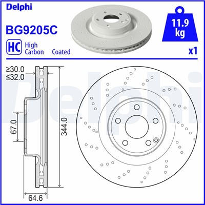 DELPHI BG9205C EAN: 5012759989548.