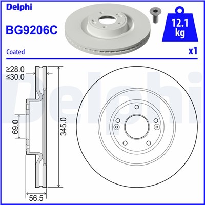 DELPHI BG9206C EAN: 5012759989555.
