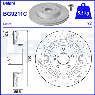 DELPHI BG9211C EAN: 5012759989869.