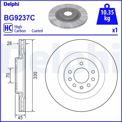 DELPHI BG9237C EAN: 5012759542682.