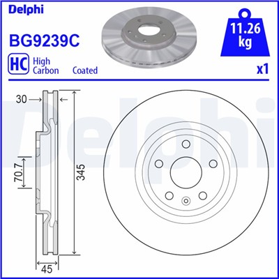 DELPHI BG9239C EAN: 5012759542729.