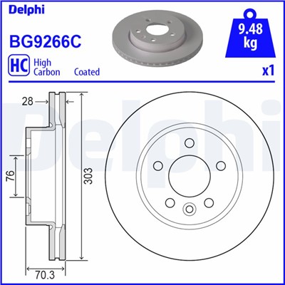 DELPHI BG9266C EAN: 5012759542903.