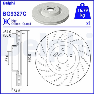 DELPHI BG9327C EAN: 5012759550328.