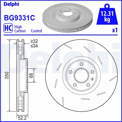 DELPHI BG9331C EAN: 5012759550366.