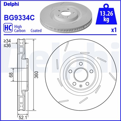 DELPHI BG9334C EAN: 5012759550397.