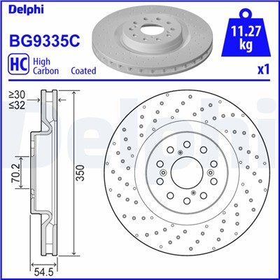 DELPHI BG9335C EAN: 5012759550403.