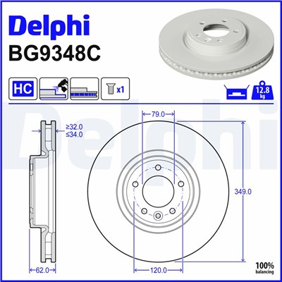 DELPHI BG9348C EAN: 5012759551325.