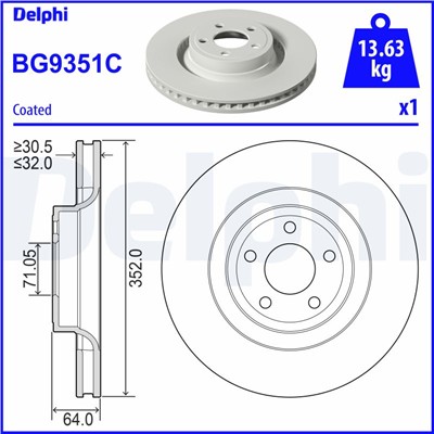 DELPHI BG9351C EAN: 5012759551417.