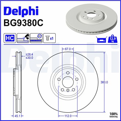 DELPHI BG9380C EAN: 5012759559734.