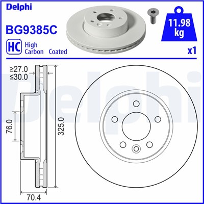 DELPHI BG9385C EAN: 5012759559970.