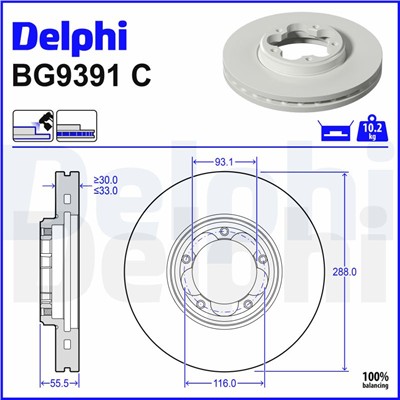 DELPHI BG9391C EAN: 5012759561515.