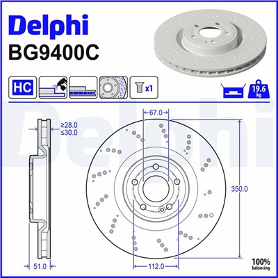 DELPHI BG9400C EAN: 5012759637487.