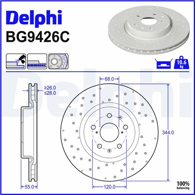 DELPHI BG9426C EAN: 5012759640975.