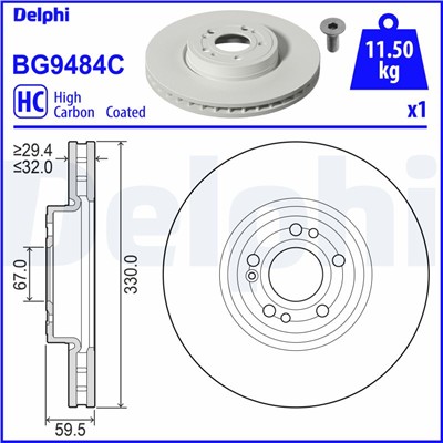 DELPHI BG9484C EAN: 5012759575048.