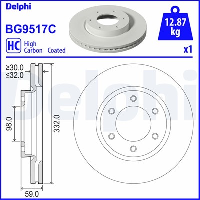 DELPHI BG9517C EAN: 5012759596593.