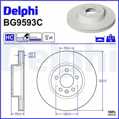DELPHI BG9593C EAN: 5012759602997.