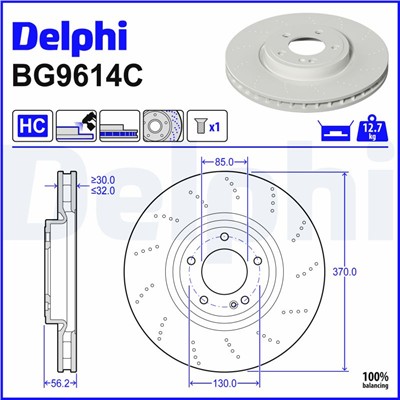 DELPHI BG9614C EAN: 5012759612804.