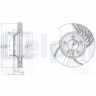 DELPHI BG9774 EAN: 5012759369548.